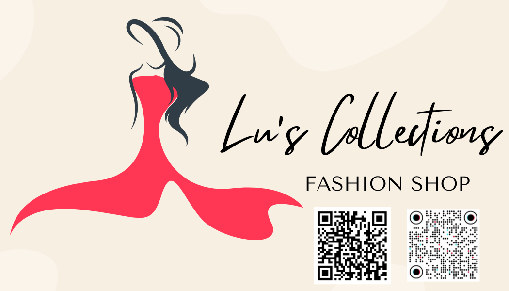 Lu's Collections Fashion Shop logo and QR codes
